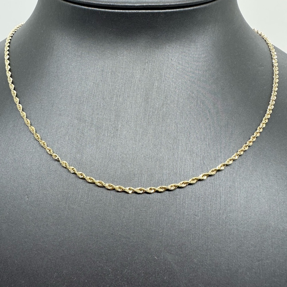 14Kt Gold Rope Chain - Picture 7 of 9